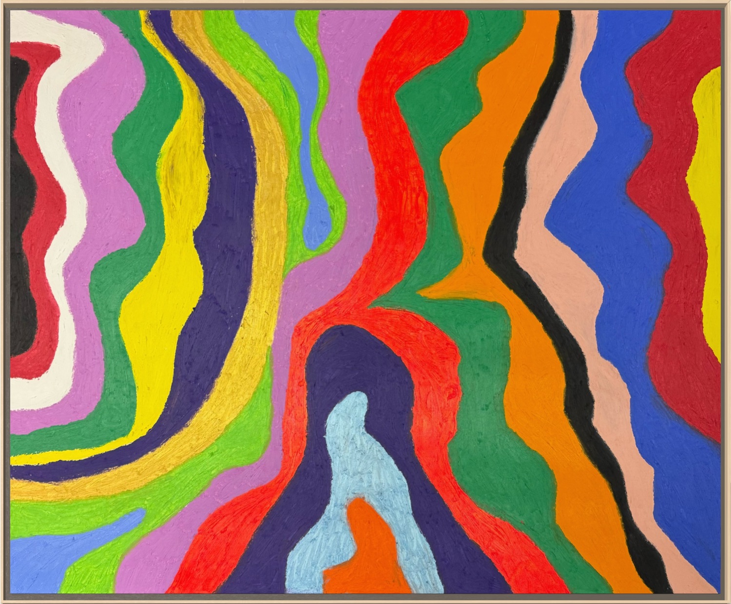 Between Colors #1 — original abstract mixed media artwork by Ehsan Rakhshandeh