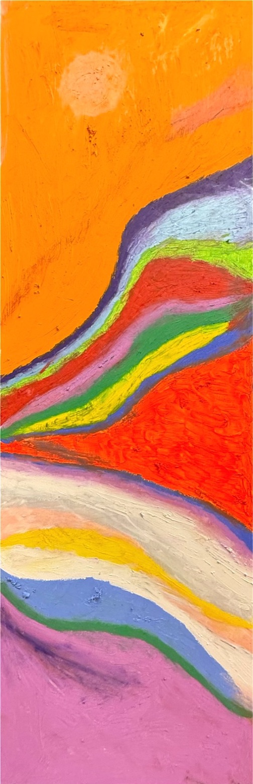 Between Colors #3 — original abstract mixed media artwork by Ehsan Rakhshandeh